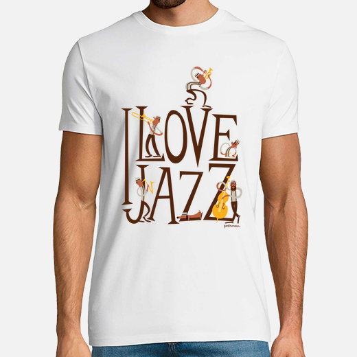i love jazz sobre fondo claro