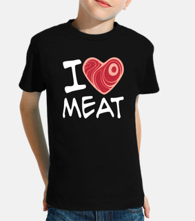 i love meat - white text version
