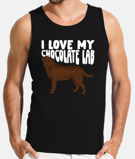 I Love My Chocolate Lab Labrador Dog