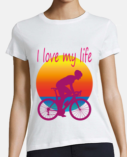 I love my life, ciclista en bicicleta