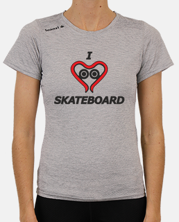 i love skateboardblack print