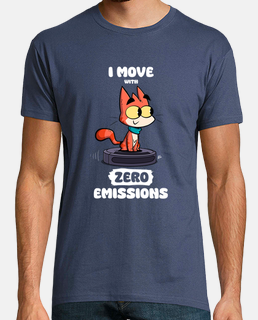 I move with zero emissions Camiseta Hombre