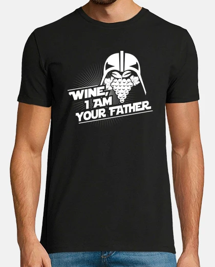 Camiseta IAYFWHITEWine, I Am Your Father - Black chico