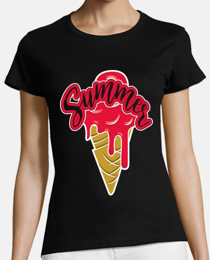 Playera ice cream wafer red summer by red 2