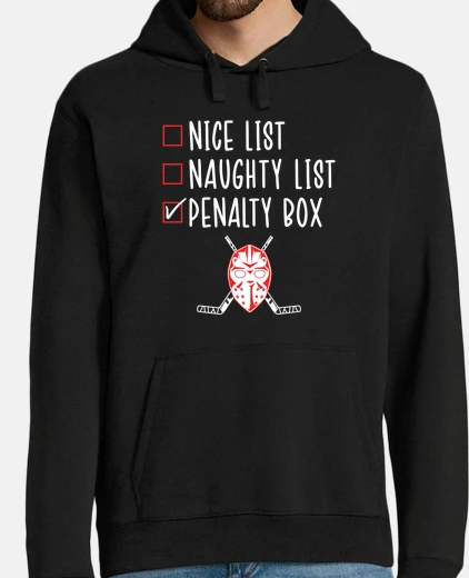 Sudadera ice hockey naughty list funny ice