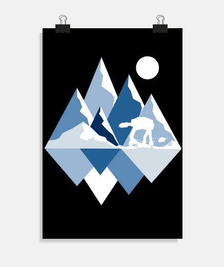 Poster ice planet view