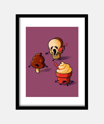 Framed ice-scream! print