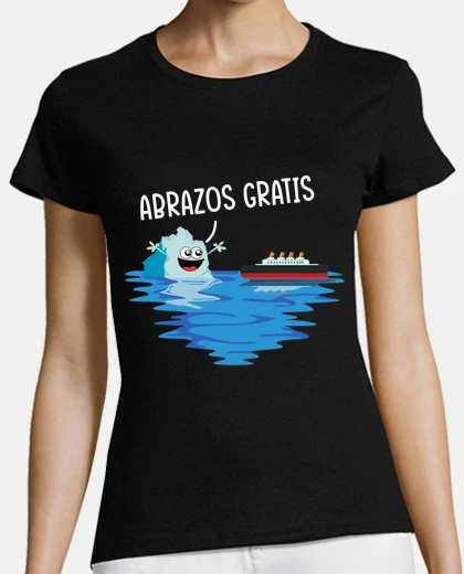 T-shirt iceberg dà abbracci gratuiti a titanic divertente