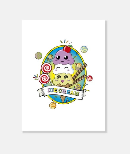 Stampa icecream 30x40cm