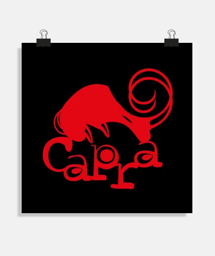 Poster Icône de t-shirt animal chèvre Capra