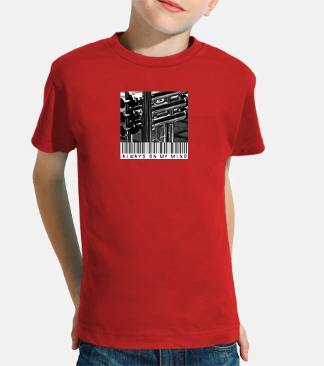 Kids iconic t-shirt boy, short sleeve, red