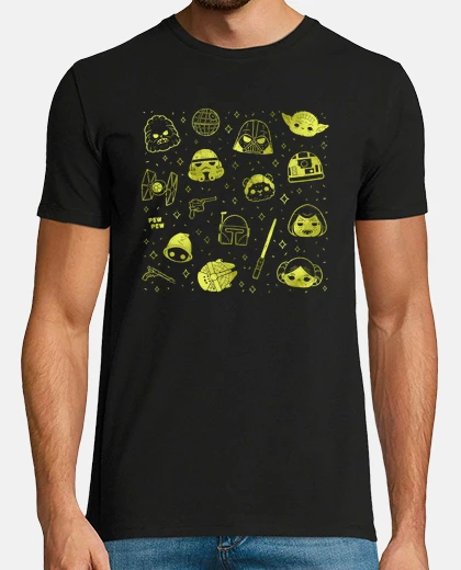 Camiseta iconos de guerras de galaxias