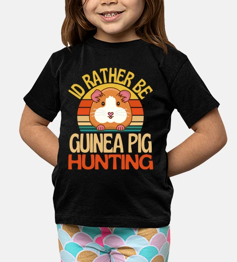 Kids id rather be guinea pig hunting cute