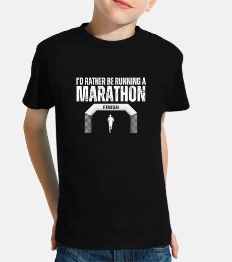 Kids Id Rather Be Running A Marathon Funny