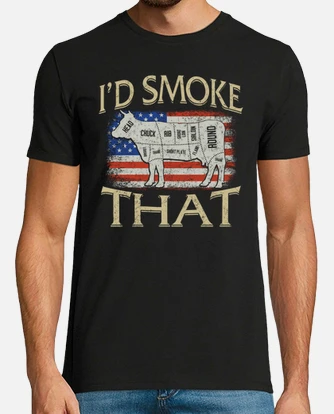 Camiseta id smoke that shirt usa bandera ameri. laTostadora