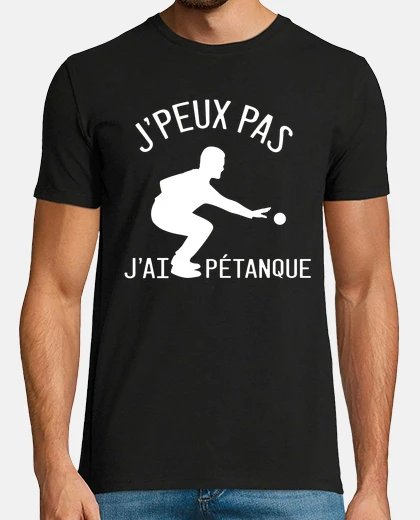 Camiseta idea de regalo de deporte de petanca hu