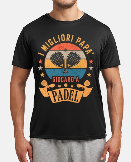 T-shirt Idea Regalo per papà Giocatore di Padel