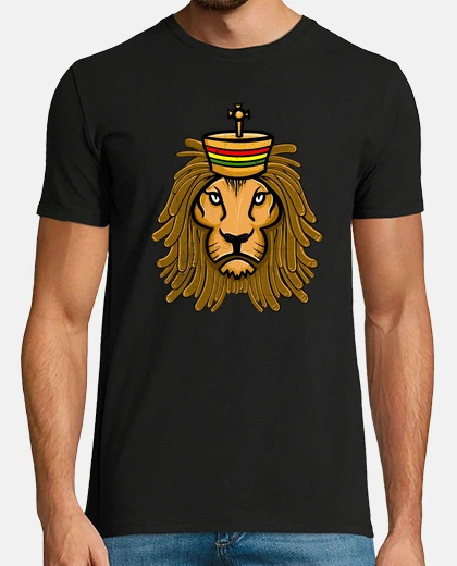 T-shirt idea regalo reggae regalo maglietta rasta for giamaicano leone of giuda