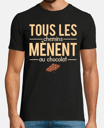 T-shirt idea regalo scherzo cioccolato umorismo