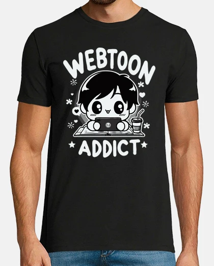 Tee-shirt Idee cadeau design Webtoon addict