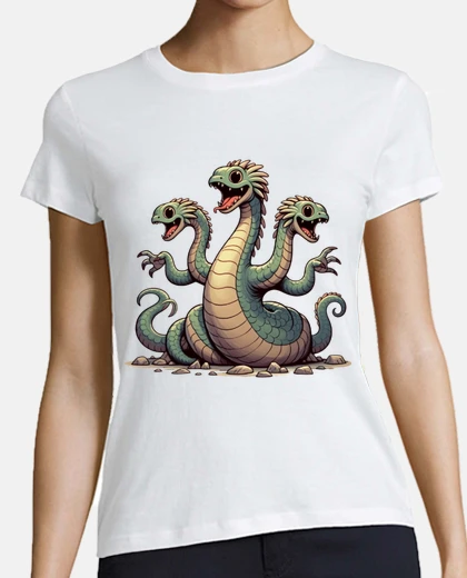 T-shirt idra di lerna cartone animato per bambini collo a v