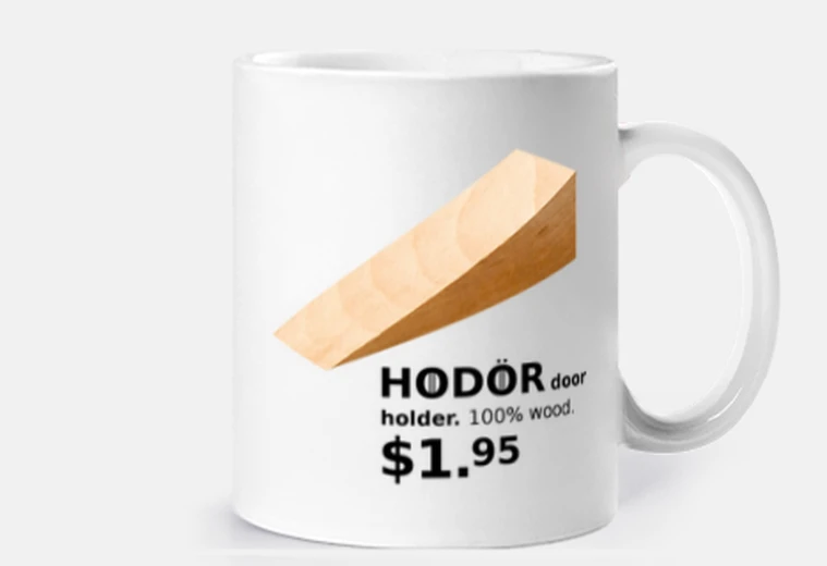 Cup ikea hodor mug