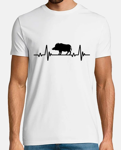 T-shirt il battito del cuore del cinghiale