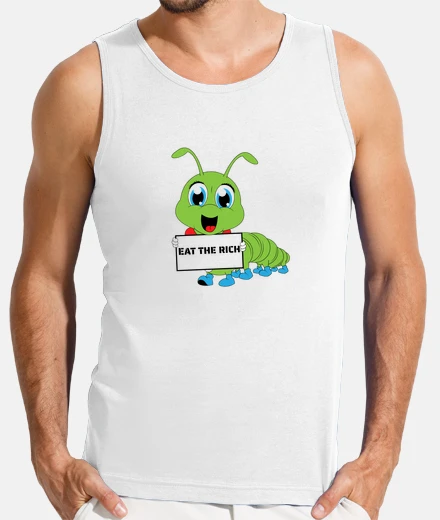 T-shirt il bruco affamato mangia i ricchi