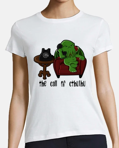 T-shirt il c all of cthulhu ( for bianco)