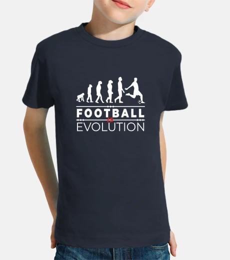 Abbigliamento il calcio è umorismo messaggio evoluzio