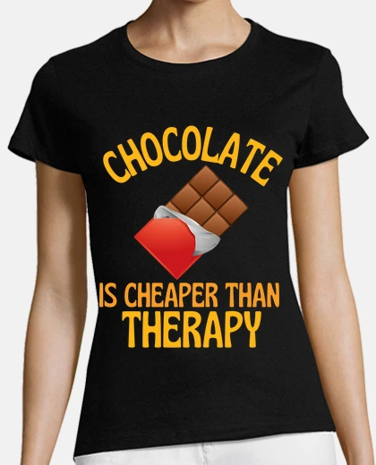 T-shirt il cioccolato è la mia terapia