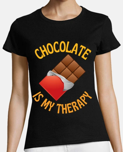 T-shirt il cioccolato è la mia terapia