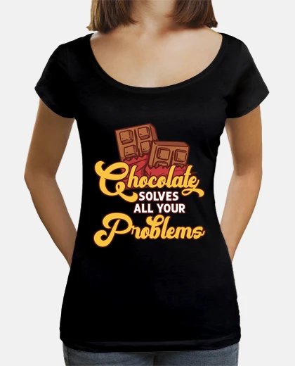 T-shirt il cioccolato risolve tutti i tuoi prob