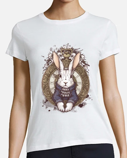 New T-Shirt Donna Fiammata Coniglio Cattivo Idea Regalo New T-Shirt Donna Fiammata Coniglio Cattivo Idea Regalo