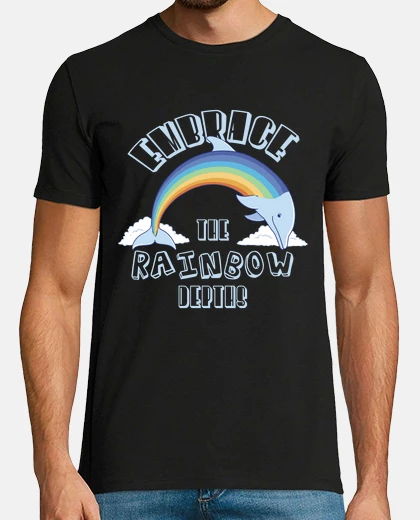 T-shirt il delfino arcobaleno salta e canta le 