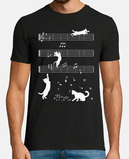 T-shirt il gatto porta la musica