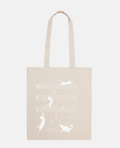 Borsa il gatto porta la musica