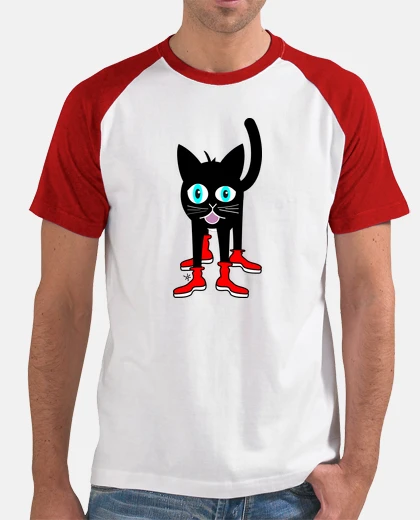 T-shirt Il gattoto con gli stivali