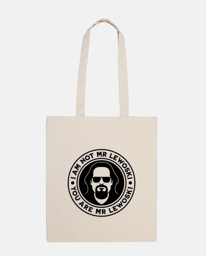 Borsa il grande lewoski,TOTE BAG, THE BIG LEWOSKI, jeff bridges, signor lewoski,THE DUDE, il biglietto