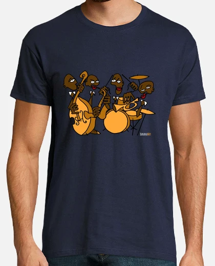 Arte Per Maglietta Disegnata a Mano Con Musicisti Di Una Band Arte Per Maglietta Disegnata a Mano Con Musicisti Di Una Band