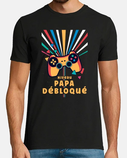 T-shirt il livello di papà sblocca l39annuncio 
