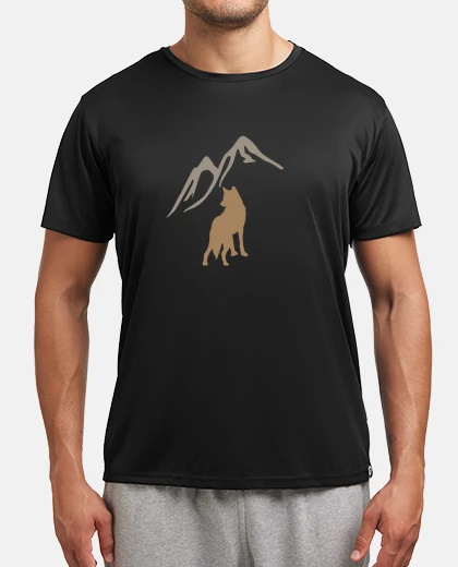 T-shirt il lupo e la montagna - la natura