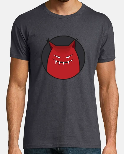 T-shirt il male mostro ghignante con le orecchie a punta t-shirt