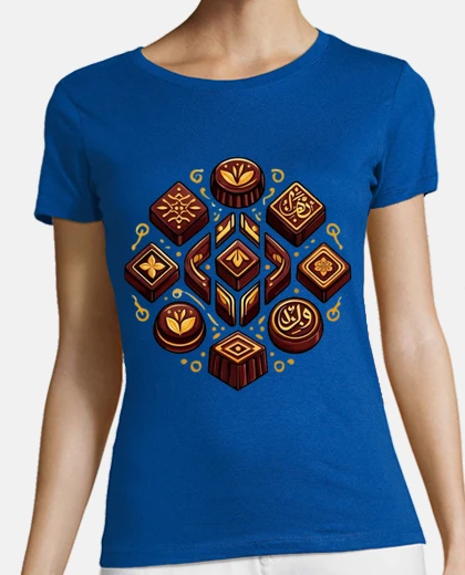 T-shirt il miglior cioccolatiere di dubai, club con scollo a v