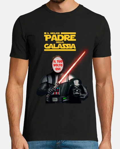 T-shirt il miglior padre della galassia regali festa del papà personalizzati