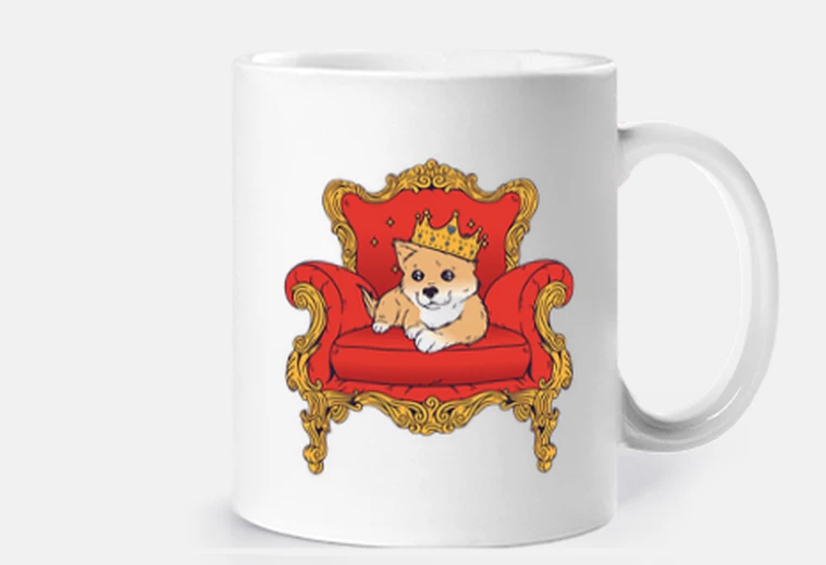 Tazza il mio corgi è il re del mondo, cane miss principe dell&#39;universo