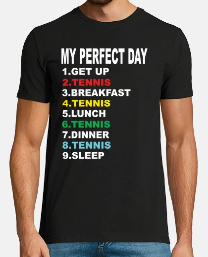 T-shirt il mio giorno perfetto tennis