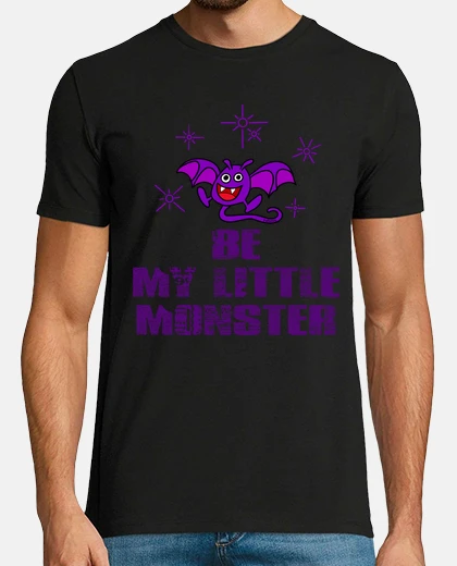 T-shirt il mio little mostro - uomo, manica corta, nero, qualità extra
