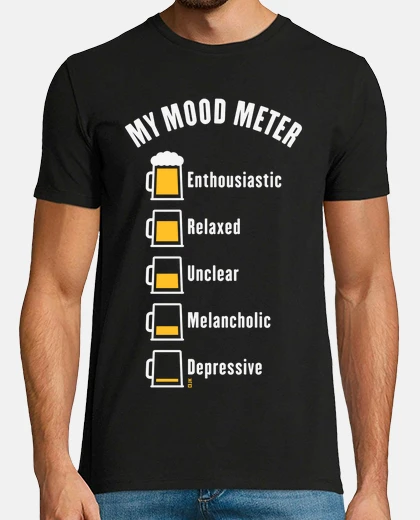 T-shirt il mio misuratore dell39umore - bevitor
