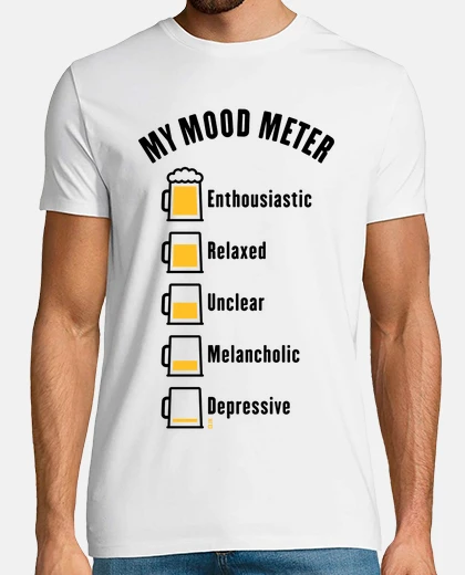 T-shirt il mio misuratore dell39umore - bevitor